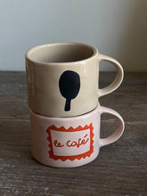 Keramiktasse Le Cafè – Helles Rosa, 350ml – Ideale Tasse für Kaffee & Tee
