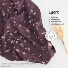 UV Lycra Streublumen deep mauve